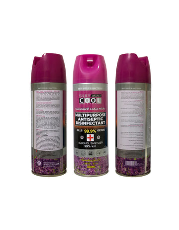 Silky Cool Multipurpose Antiseptic Disinfectant 400 Ml- Lavendaer Garden